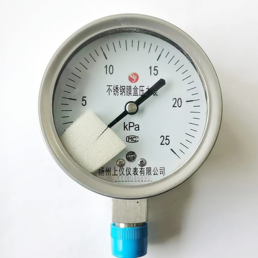 YE-100B 不銹鋼膜盒壓力表